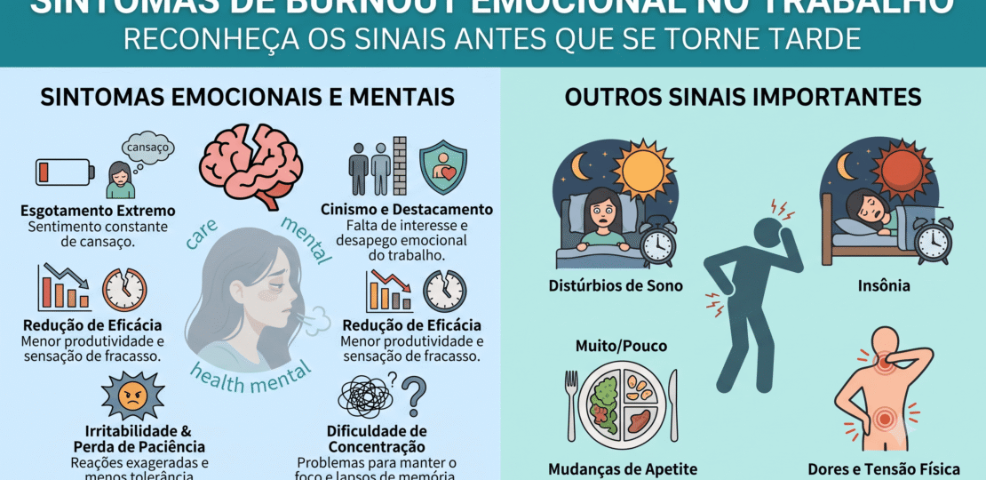 sintomas de burnout emocional no trabalho